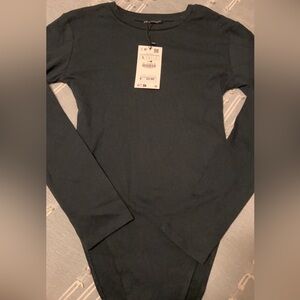 Zara. Long sleeve bodysuit.